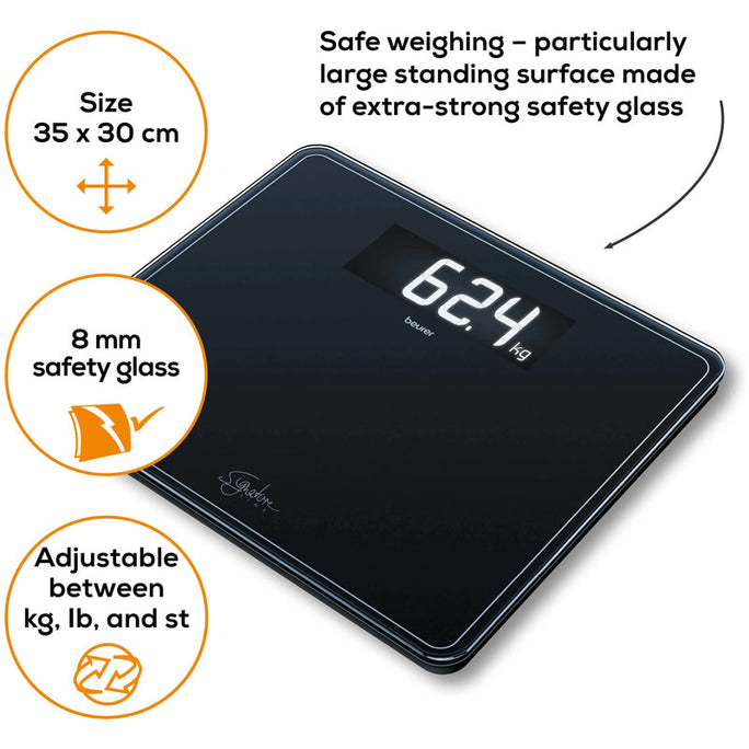 Beurer GS 410 SignatureLine Glass Bathroom Scale
