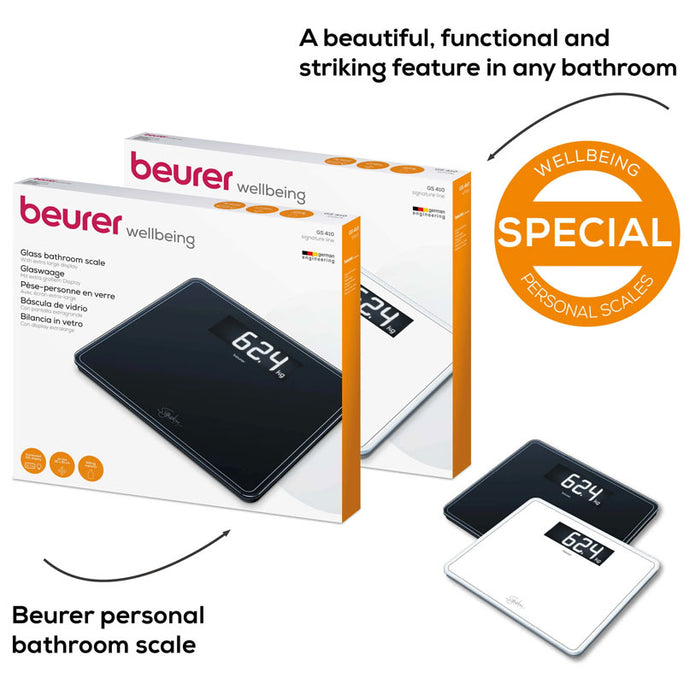 Beurer GS 410 SignatureLine Glass Bathroom Scale