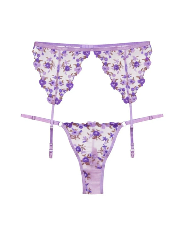 Sajiero Garter Set - Blossom Muse - Purple
