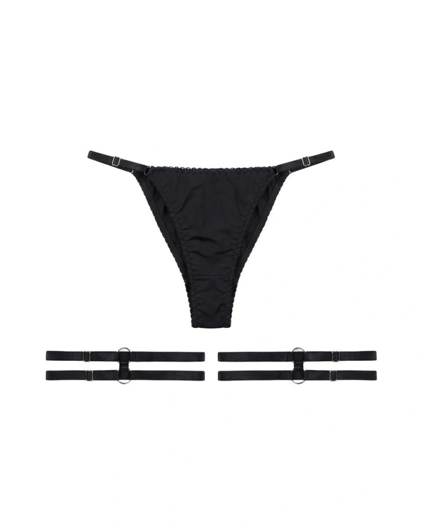 Sajiero Garter Set - Ebonix - Black