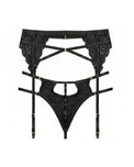 Sajiero Garter Set - Xyra - Black