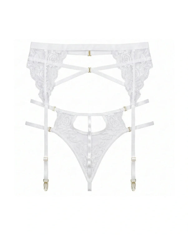 Sajiero Garter Set - Xyra - White