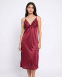 Sajiero Gown Set - Orvella - Maroon