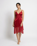 Sajiero Gown Set - Rinny Silk - Red