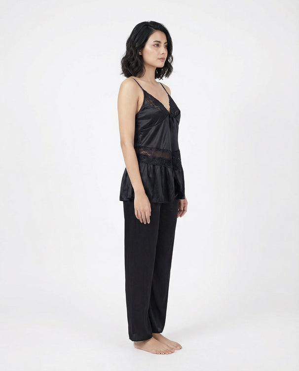 Sajiero Gown Set - Silk Touch - Black