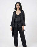 Sajiero Gown Set - Silk Touch - Black