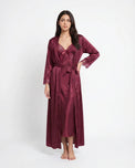 Sajiero Gown Set - Valmira - Maroon