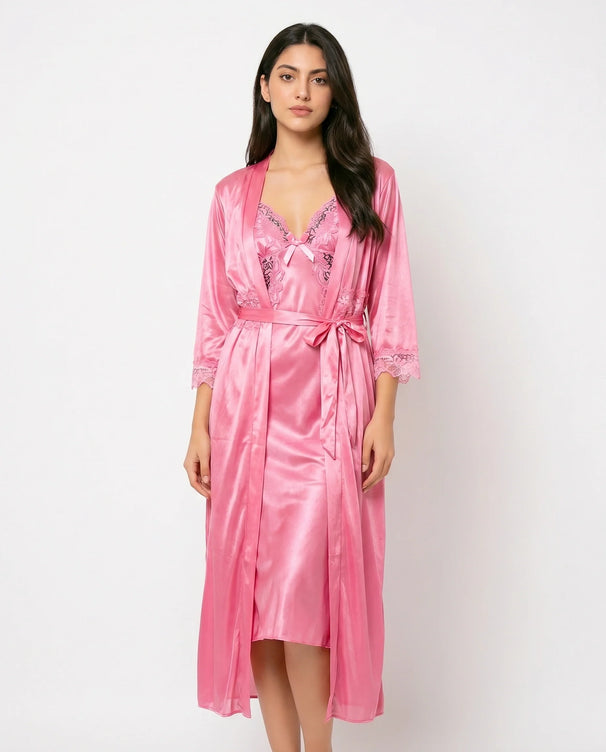 Sajiero Gown Set - Valmira - Pink