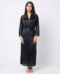 Sajiero Gown Set - Zavira - Black