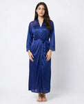 Sajiero Gown Set - Zavira - Blue