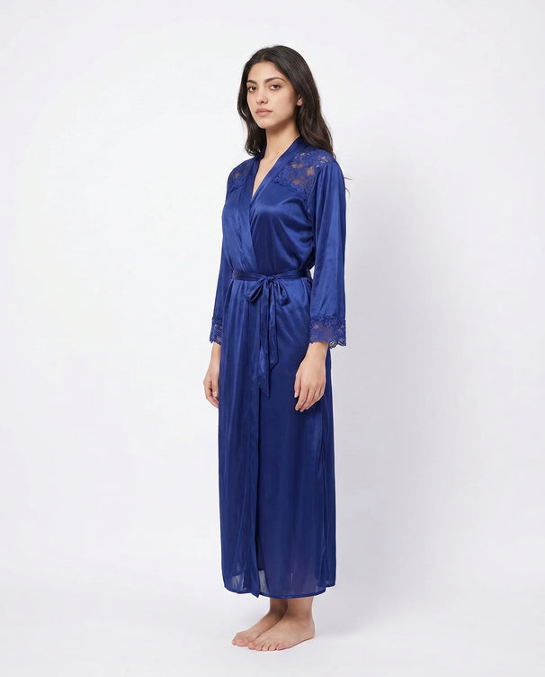 Sajiero Gown Set - Zavira - Blue