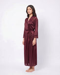 Sajiero Gown Set - Zavira - Maroon
