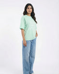 Sajiero Drop Shoulder Graphic Tee - Ocean Vibes