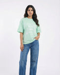 Sajiero Drop Shoulder Graphic Tee - Ocean Vibes