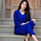 Katan Silk 2 Piece Unstitched Suit Plain Shirt & Trouser-New Design Trendy Party Wear