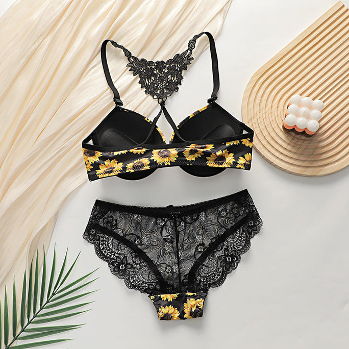 Sajiero Bra Set -  Sunbloom Lace