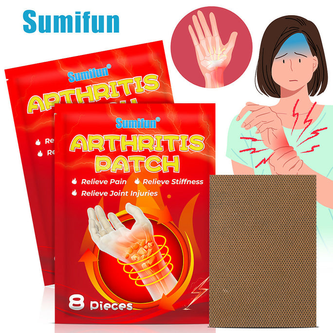 Sumifun Arthritis Patch 8 Pieces | Chinese Herbal Plaster | Joint & Body Care Patch | External Use