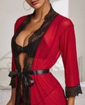 Sajiero Gown Set - Rosvera - Maroon