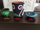 Clay Money Saving Pot (Gullak) and random design matti ka bartan 2 pcs Random design