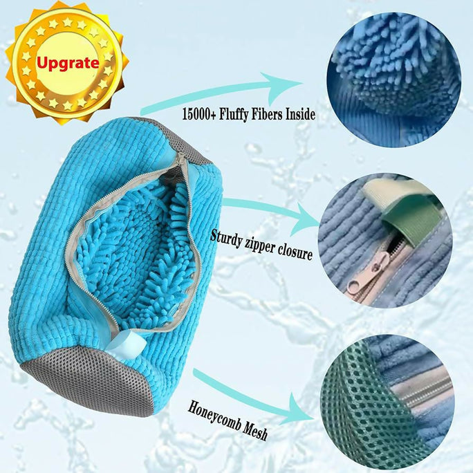 Shoe Washing Bag for Washing Machine – Zippered Mesh Laundry Bag for Sneakers & Shoes