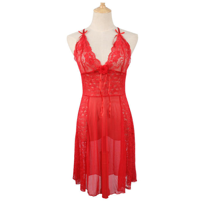 Sajiero Babydoll Lingerie  - Midnight Rose