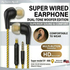 ORIGINAL Super Wired Earphones you – Experience Superior Sound & Comfortable music aur calling experience ko behtar banayen