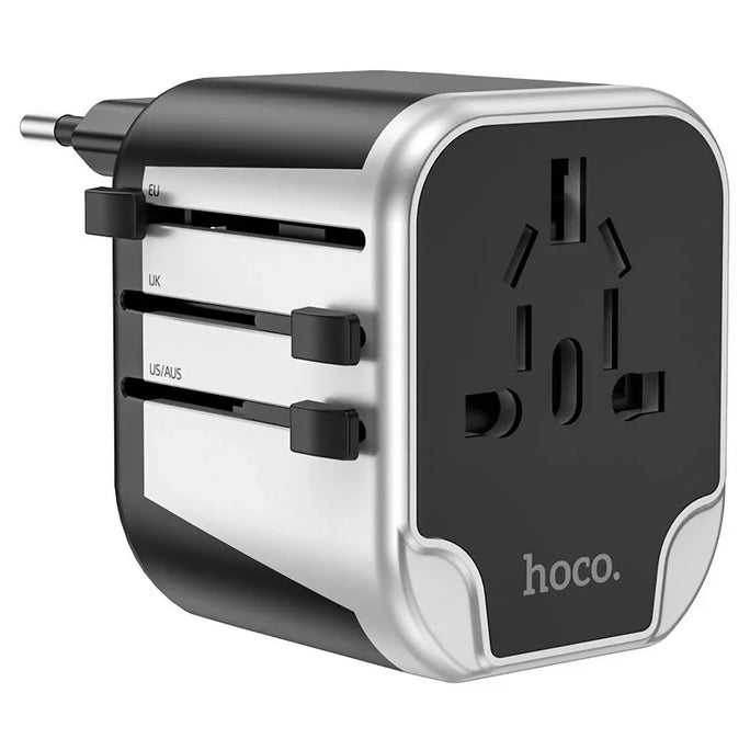HOCO AC5 Level Universal Conversion Travel Adapter Dual USB