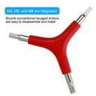 3-Way L key Hex Wrench Spanner Bicycle Repair Tool (4mm/5mm/6mm)
