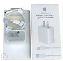 Genuine Apple iPhone 15 Pro Max 20watt USB-C Fast Charger Adapter & Original USB-C to C Data Sync Cable | Authentic Power Delivery (PD) Wall Plug & Charging Cord