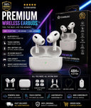 Premium PRO 2 ORIGINAL Wireless Earbuds Bluetooth 5.3 Pro – 100% Original HD Sound Quality Earphones with 48H+ Battery Life, Touch Control, Low Latency Gaming & Sweatproof Gym Pods