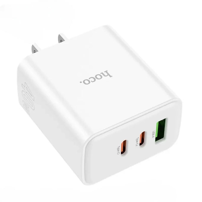 HOCO C126 Pure Power 40W 3 Port Fast Wall Charger 2C1A