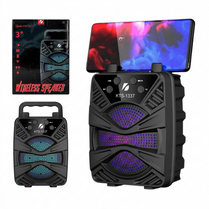 KTS-1337 3-Inch Portable Bluetooth Speaker with LED Lights