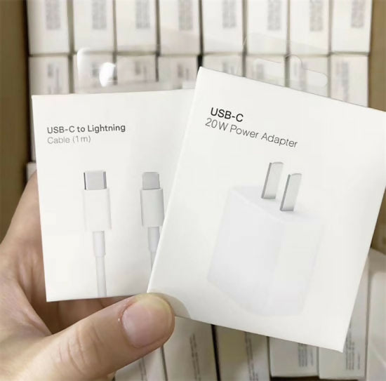 Original Apple 20watt/ USB-C to USB-C Fast Charging Cable & Power Adapter | PD Charger | Type C Data Sync Cable for iPhone 15, MacBook, iPad Pro, Samsung & All Type-C Devices (1m/2m)