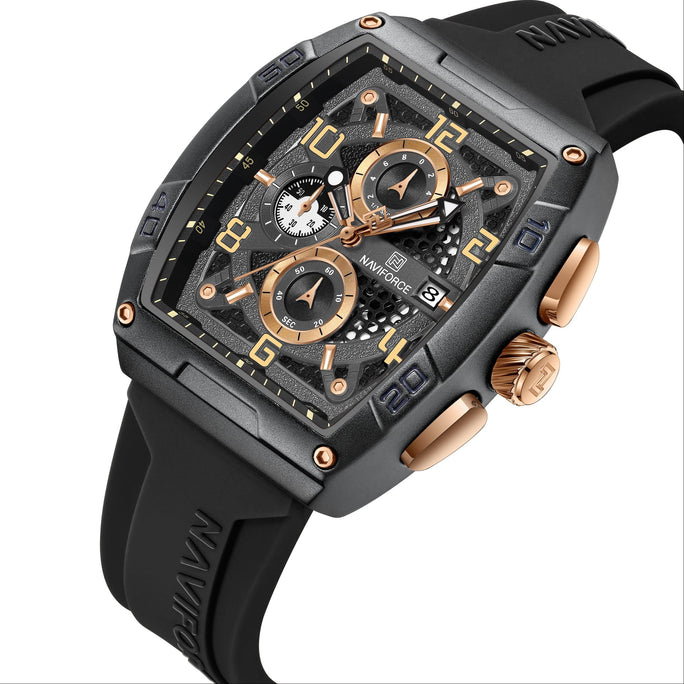 Naviforce NF 8052 Precision Square Men Watch With Official Warranty