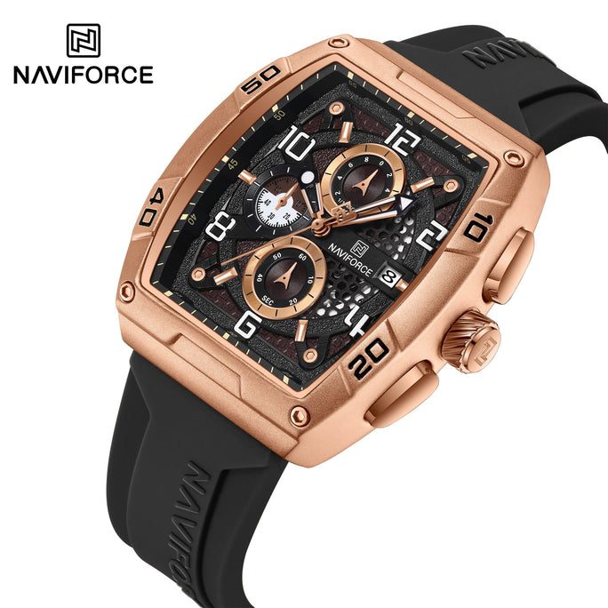 Naviforce NF 8052 Precision Square Men Watch With Official Warranty