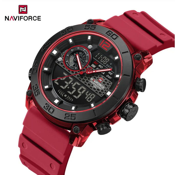 Naviforce NF 6104 Tactical Dual Men Watch With Official Warranty