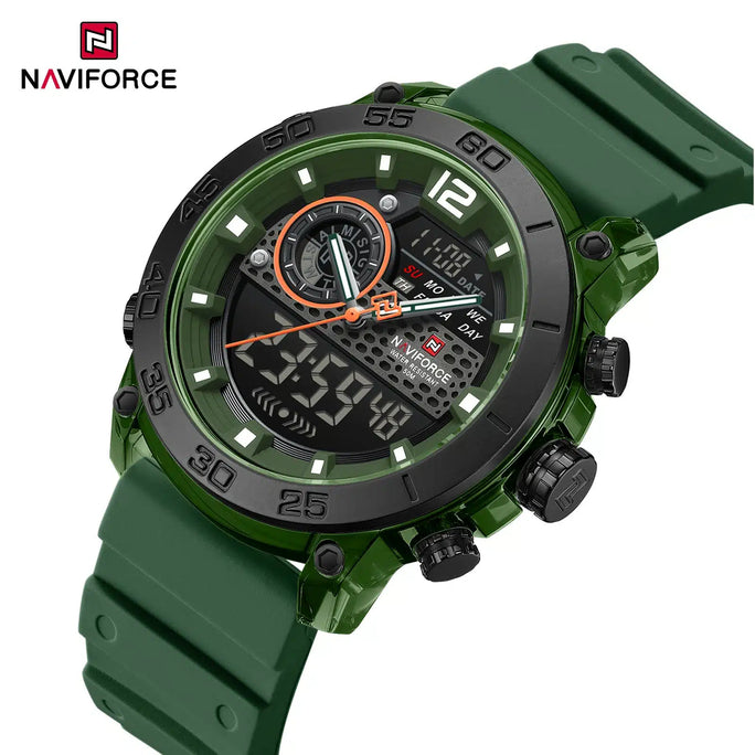 Naviforce NF 6104 Tactical Dual Men Watch With Official Warranty