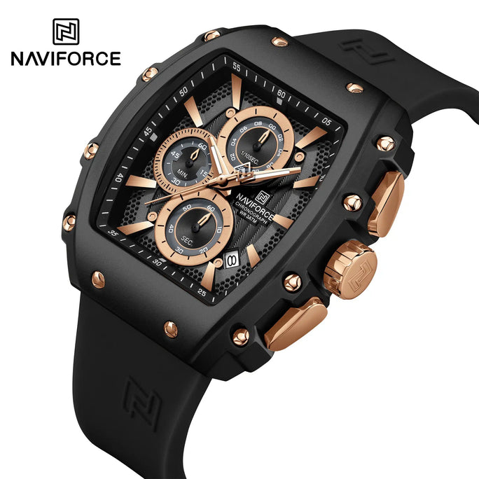 Naviforce NF 8070 ChronoEdge Men Watch With Official Warranty