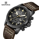 Naviforce NF8077 Expedition Leather Men's Watch with Official Warranty