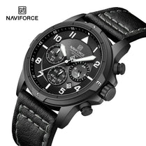 Naviforce NF8077 Expedition Leather Men's Watch with Official Warranty