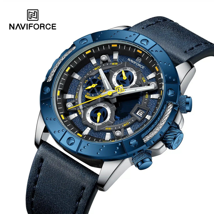Naviforce NF 8055 ChronoCrest Men Watch With Official Warranty