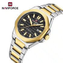 Naviforce NF 9258 Signature Textured Date Men Watch With Official Warranty