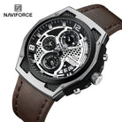 Naviforce NF 8051 LeatherX Men Watch With Official Warranty