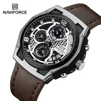 Naviforce NF 8051 LeatherX Men Watch With Official Warranty