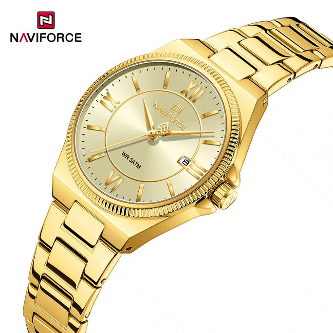 Naviforce NF 5073 Royal Roman Women Watch With Official Warranty