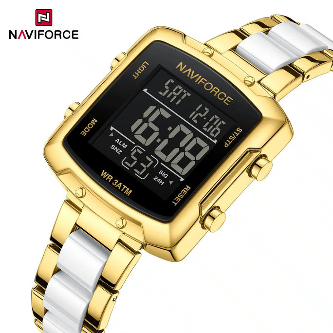 Naviforce NF5057 Square Style Digital Women's Watch With Official Warranty