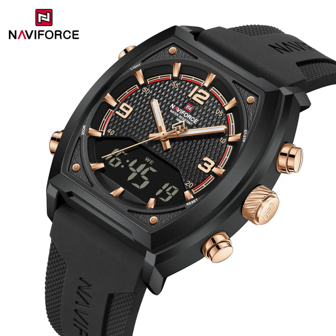 Naviforce NF 9242 Dual Master Men Watch With Official Warranty