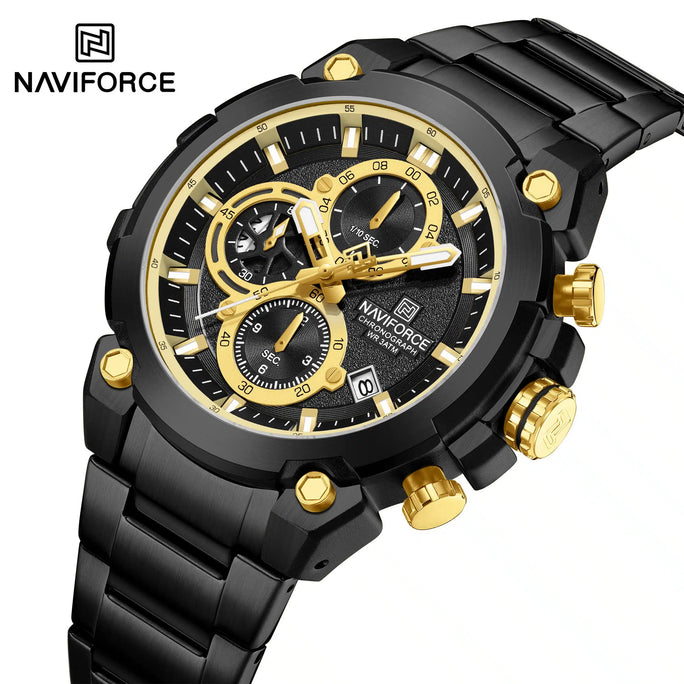 Naviforce NF 8071 ChronoX Men Watch With Official Warranty