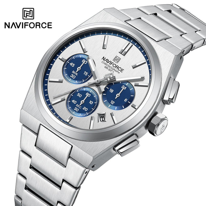 Naviforce NF 8048 Bond Chrono Men Watch With Official Warranty