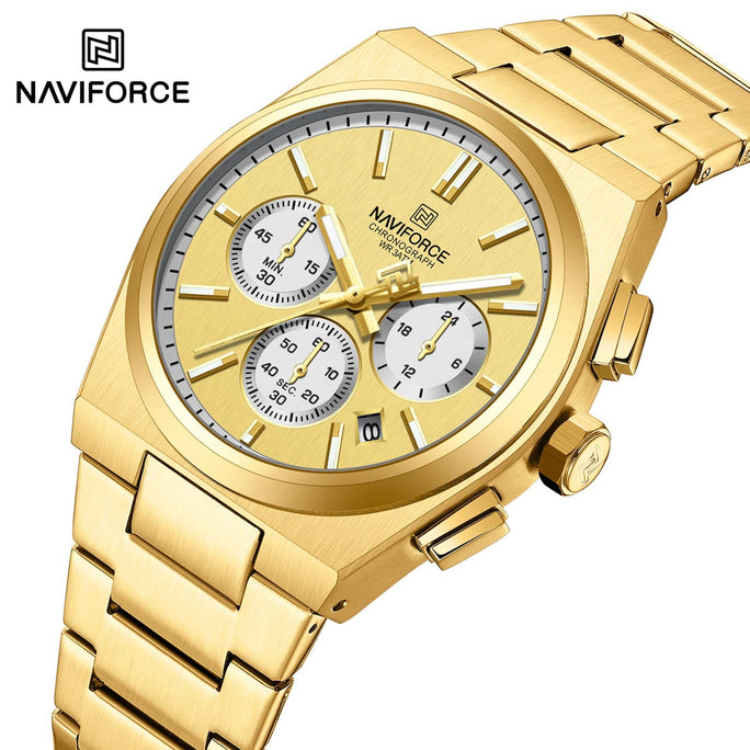 Naviforce NF 8048 Bond Chrono Men Watch With Official Warranty